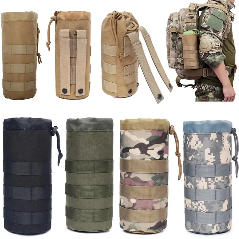 Camping Cooking Bag - タクティカルウォーターボトル,キャンプ,アウトドア旅行,ハイキング,釣り,狩猟,ケトル用のトラベルバッグ