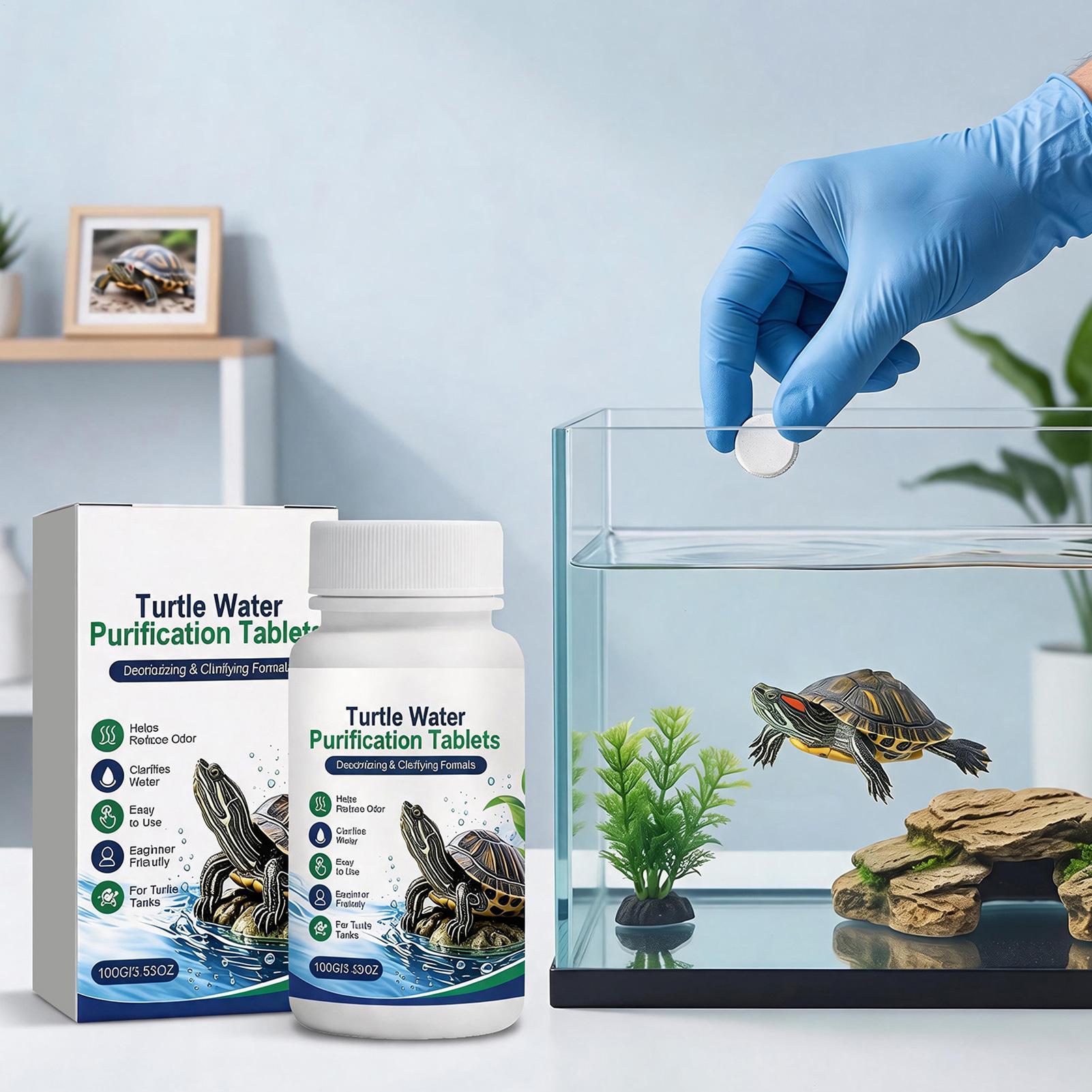 Water Purification Tablet - 水槽用浄水タブレット プロ仕様 高効率浄水器 タートルタンク用浄水器 室内・屋外用