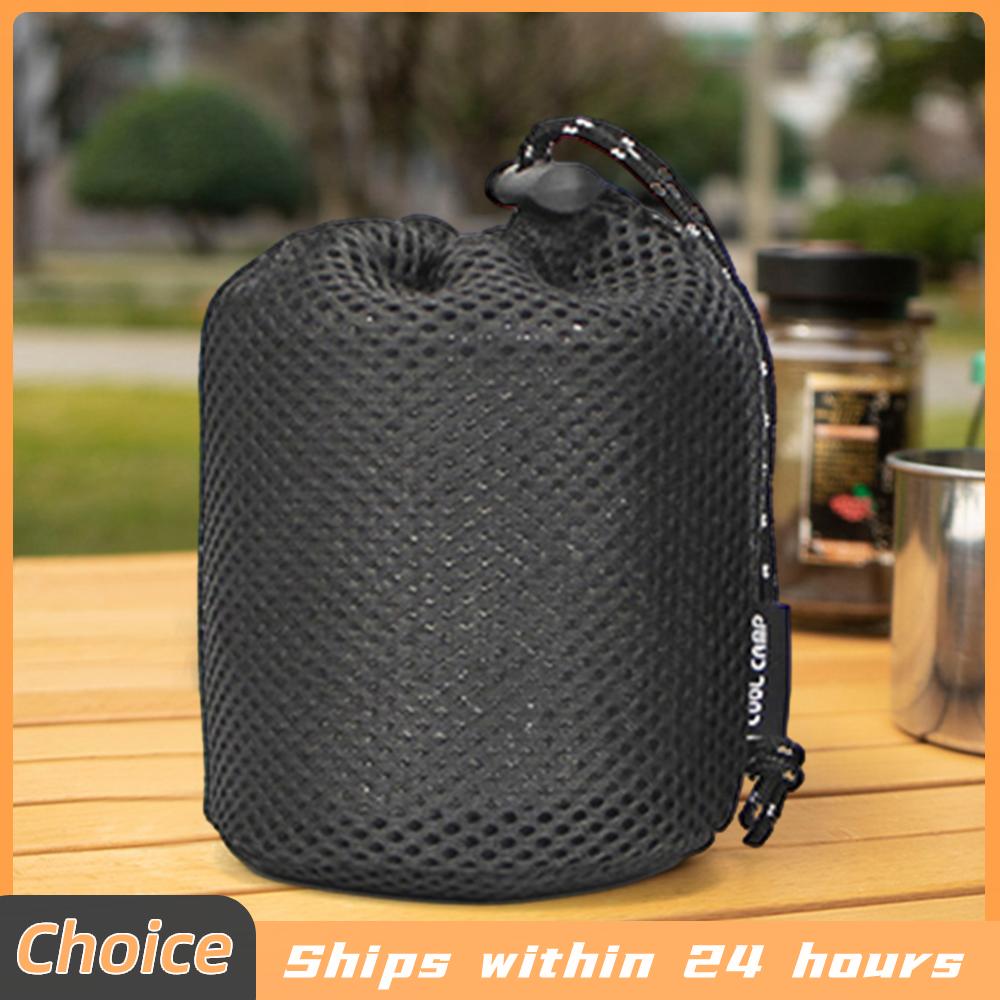 Camping Cooking Bag - アウトドアセットポット収納バッグキャンプクッカーストーブヘッド衝突防止厚みのある保護スリーブチタンケトル吊り下げポット
