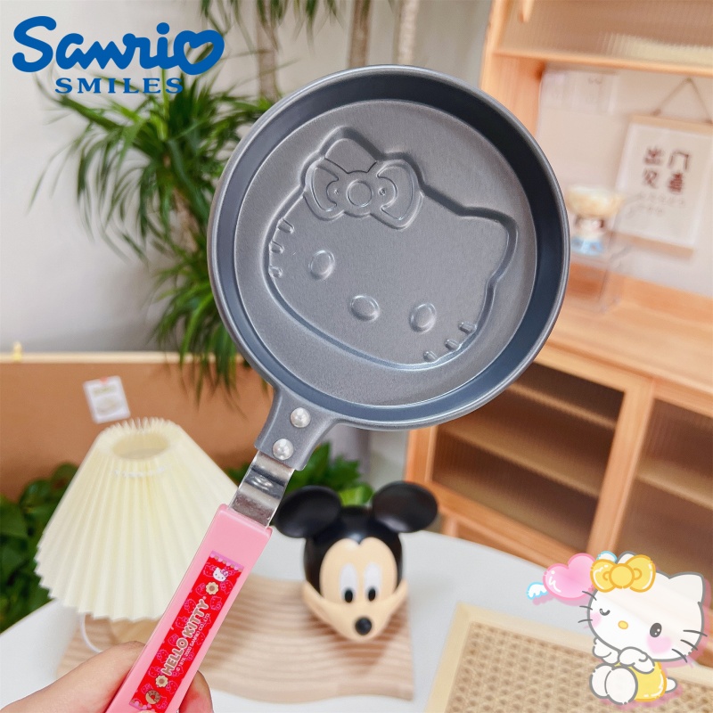 Japan Camping Cooking - かわいいハローキティアニメマフィンポット漫画キャンプ朝食調理ノンスティックフライパン調理器具