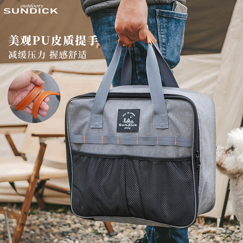 Camping Cooking Bag - アウトドアキャンプピクニックバッグ収納袋衝突防止ポータブル食器バッグカードタイプストーブガスタンク収納ハンドバッグ