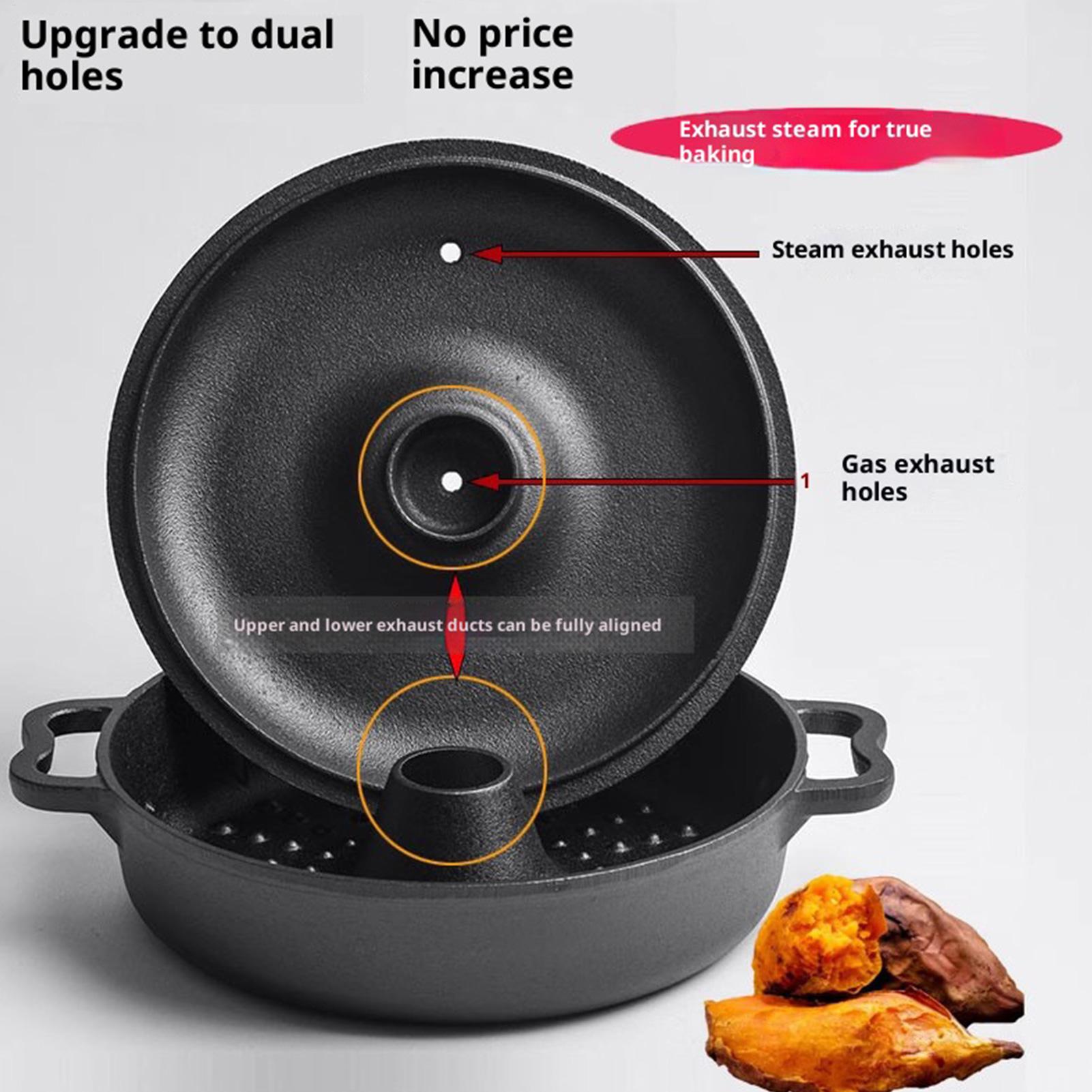 Camping Cooking Dutch Oven - 鋳鉄製の大釜、調理用、頑丈、高温耐性、調理器具、キャンプ用ダッチポット、揚げ物、焼き物、煮込み用