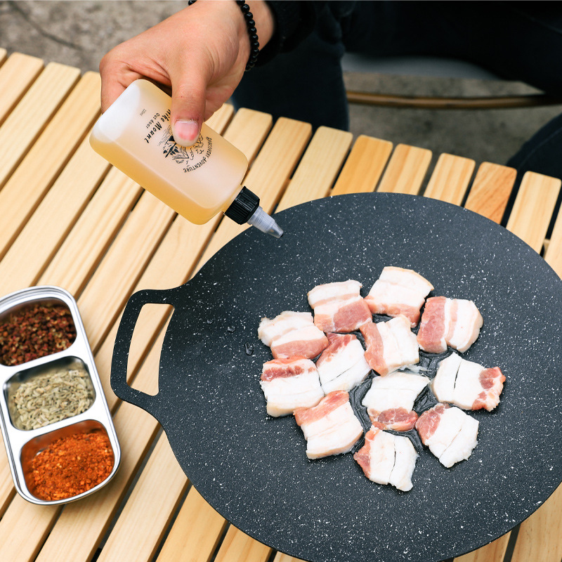 Camping Cooking Oil Container - ポータブル120mlツイストキャップ漏れ防止スクイーズ容器、屋外グリル、キャンプ、調理油、酢、調味料、旅行用ディスペンサー