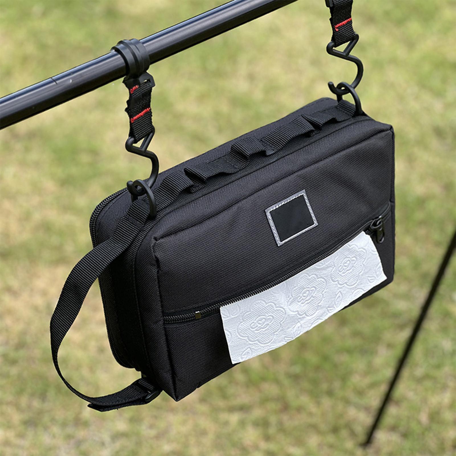 Camping Cooking Caddy - キャンプキッチンオーガナイザーキャンプ食器オーガナイザー防水バーベキュー調理ツールキャディ旅行ハイキングホームバーベキュー家庭用