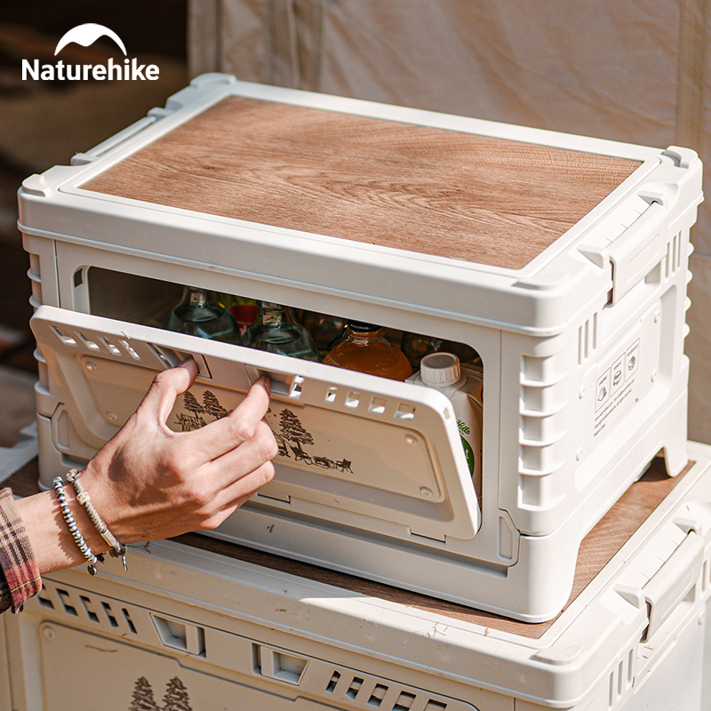 Camping Cooking Table - Naturehike-キャンプ用折りたたみ式収納ボックス,大容量,ppサンドライボックス,ベッドサイドテーブル,屋外旅行,ピクニック,60l,25l,30l,50l