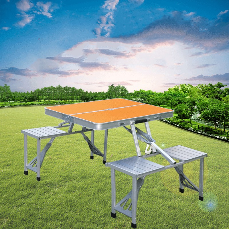 Camping Cooking Table - ポータブルで折りたたみ可能な屋外キャンプテーブル,アルミニウム合金,防水,ピクニック用