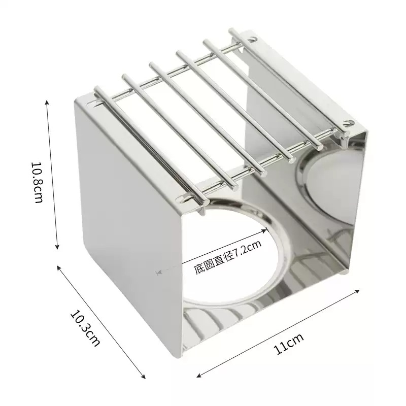 Camping Cooking Gear - ステンレス製の正方形コーヒーストーブスタンド、モカポットやアウトドア登山キャンプ用調理器具の安定したポットサポート