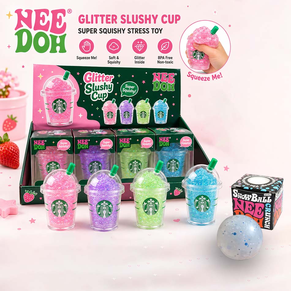 Fire Starter Cube - シリンギング ニード ドー ストレス解消ドリンクカップ ブラインドボックス感覚刺激スクイーズ玩具 ストレス解消スノーボール