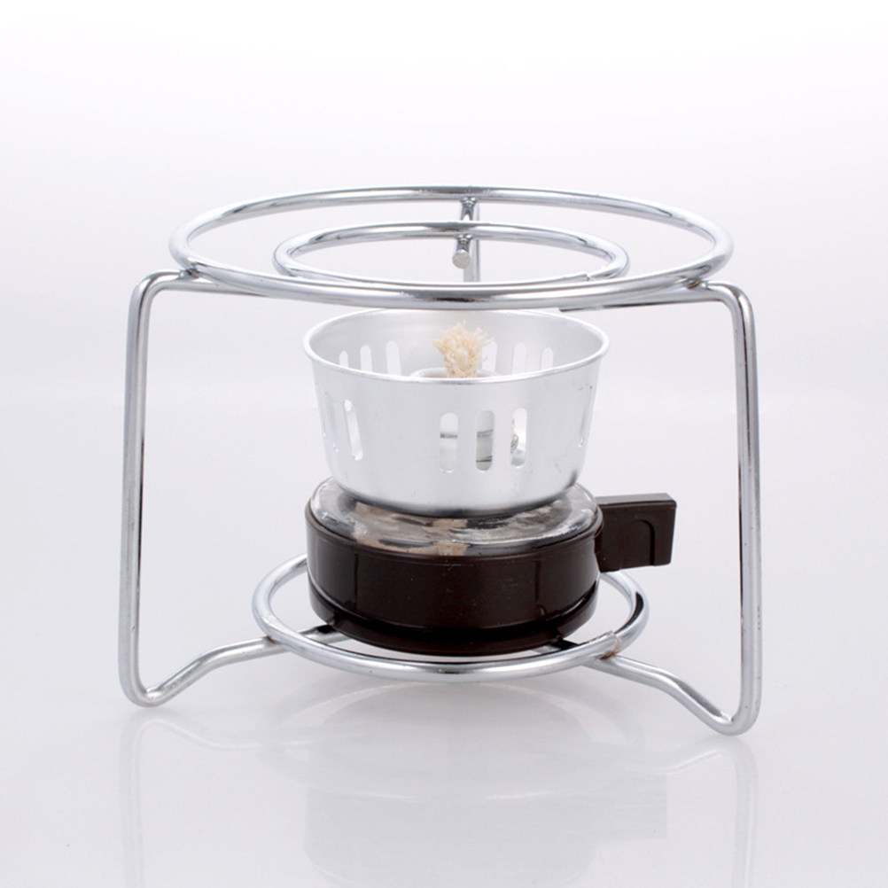 Camping Cooking Alcohol - ステンレス製丸型ストーブスタンド 安定した三角形フレーム アウトドアキャンプ用 アルコールストーブスタンド ステンレス製調理用