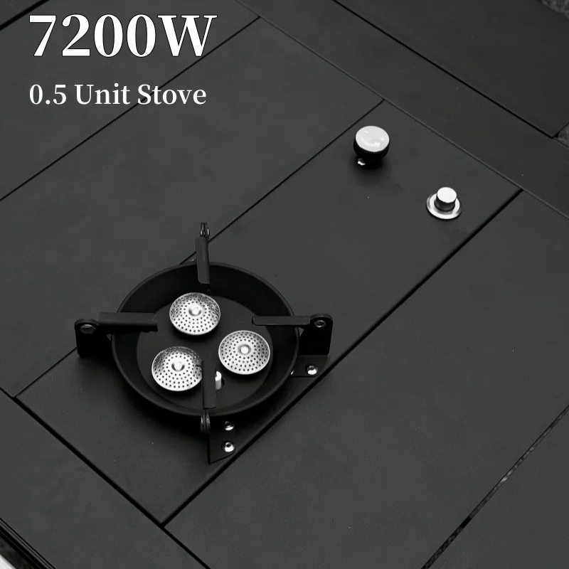 Camping Cooking Materials - ガスコンロ 0.5ユニット ガスコンロ 強火 ガスバーナー 7200W