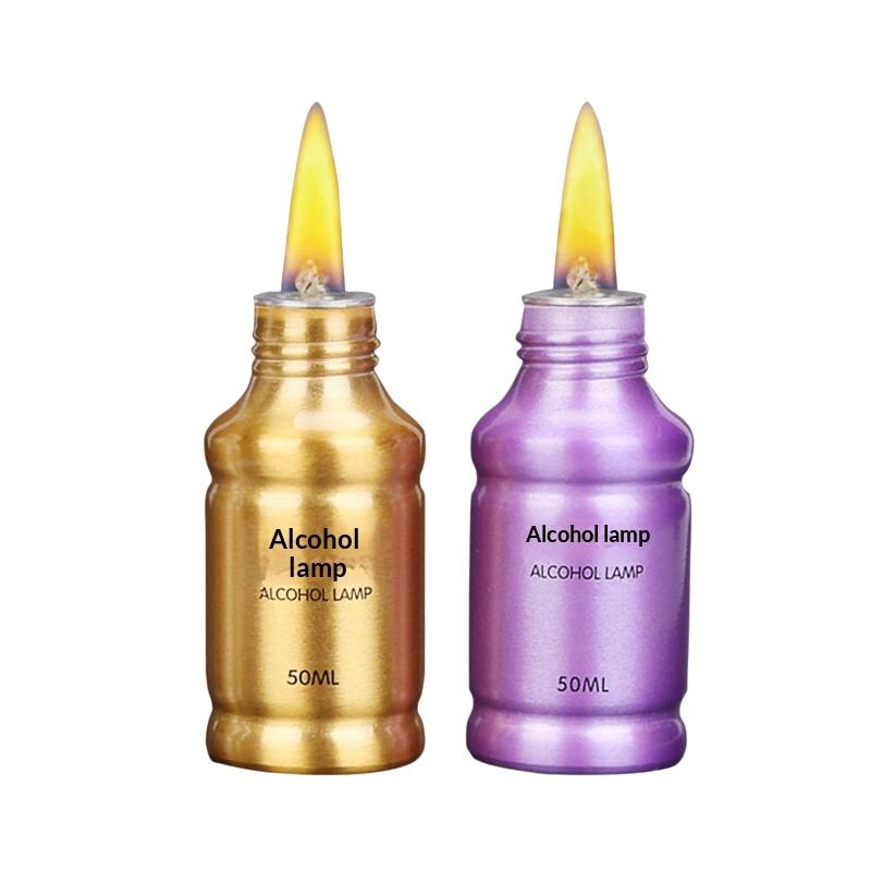 Camping Cooking Alcohol - 50ML アルコールバーナーランプ アルミニウム合金製ポータブルストーブ 学校化学実験用