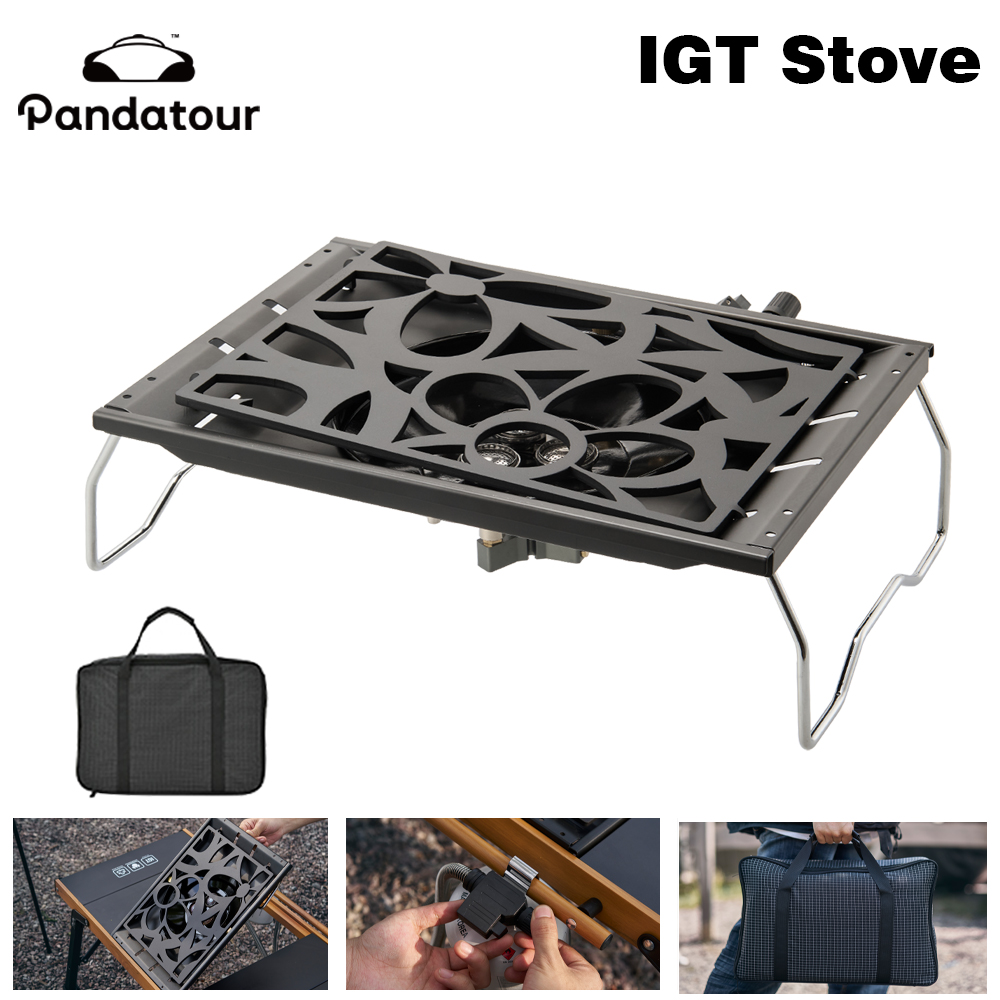 Camping Cooking Table - Pandatour IGT キャンプ超高火力ストーブデスクトップワンユニットワンタッチ折りたたみ IGT テーブルストーブステンレス鋼炉 ﻿