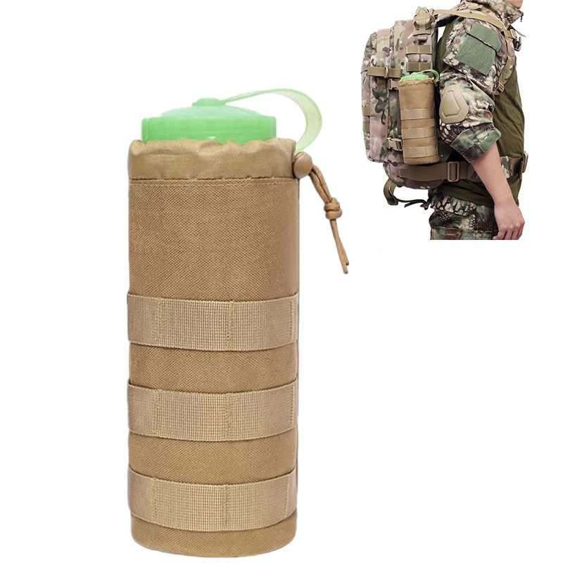 Camping Cooking Bag - タクティカルウォーターボトル,キャンプ,アウトドア,ハイキング,ドローストリングホルダー,多機能ボトル,収納ポーチ,ポケット