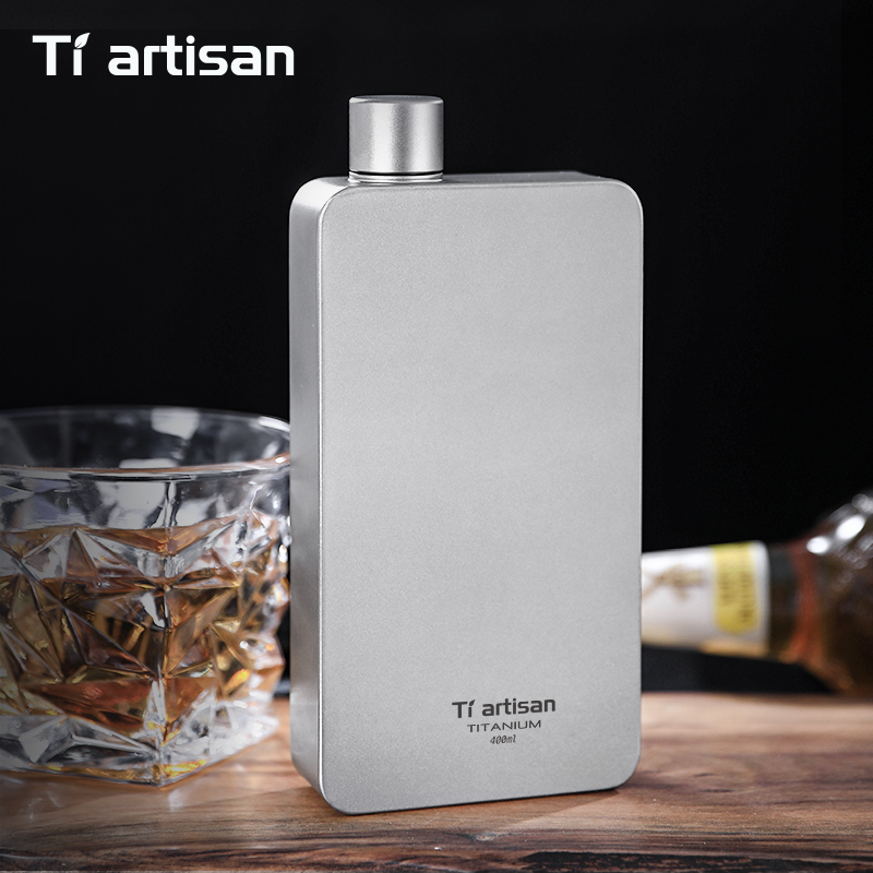 Tiartisan 400ML チタン製ヒップフラスコ ウイ - Camping Cooking Gear のレビューと価格