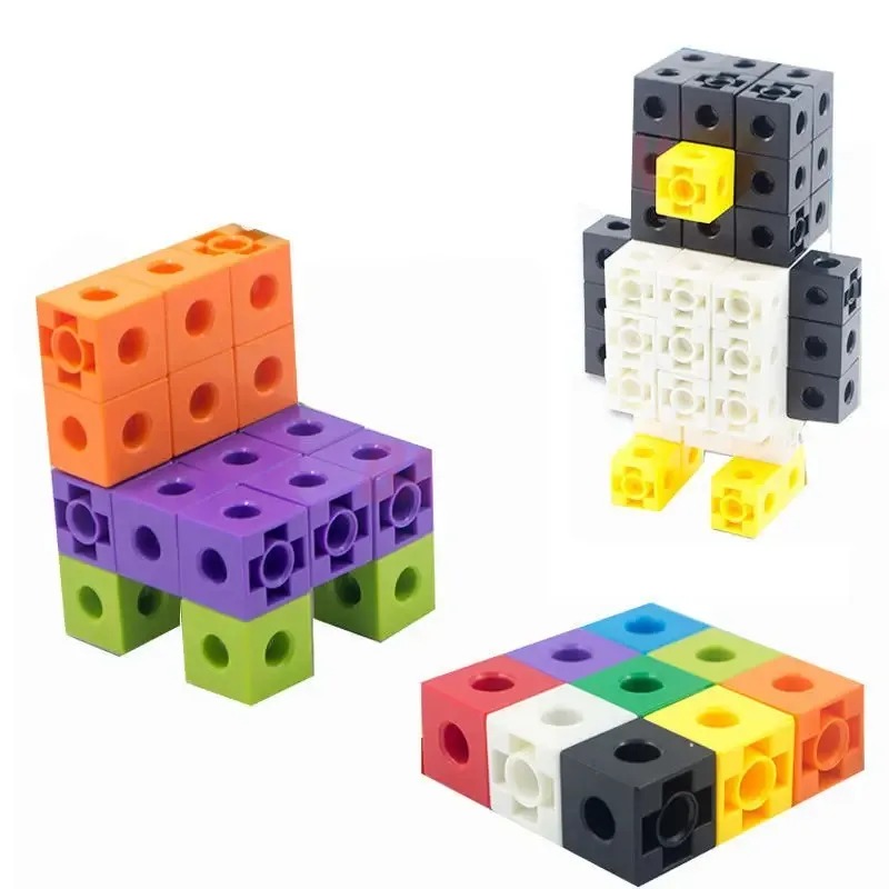 100個セット リンキングキューブ 数学教材 子供用学習カウ - Fire Starter Cube のレビューと価格