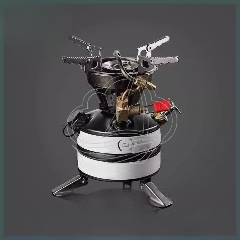 オールインワンポータブルキャンプストーブキット、多燃料バーナ - Camping With Cooking のレビューと価格