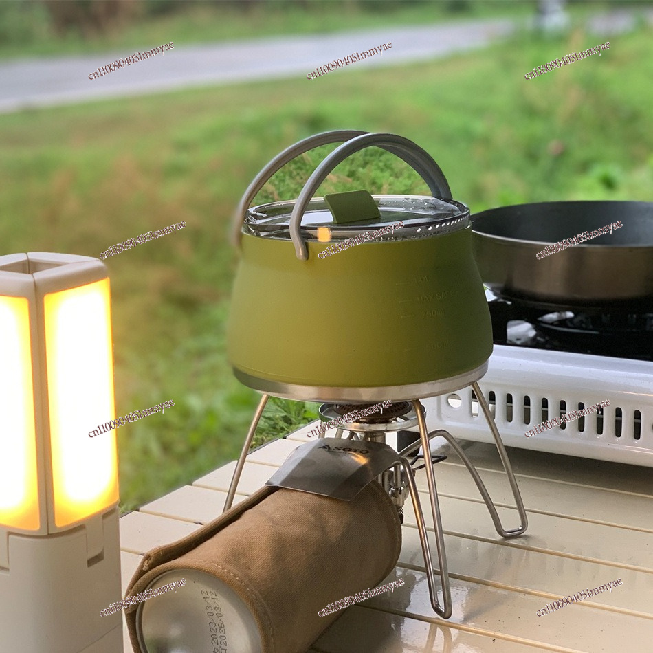 屋外用アメリカンシリコン折りたたみケトル ポータブルキャンプ - Camping Cooking Open Fire のレビューと価格