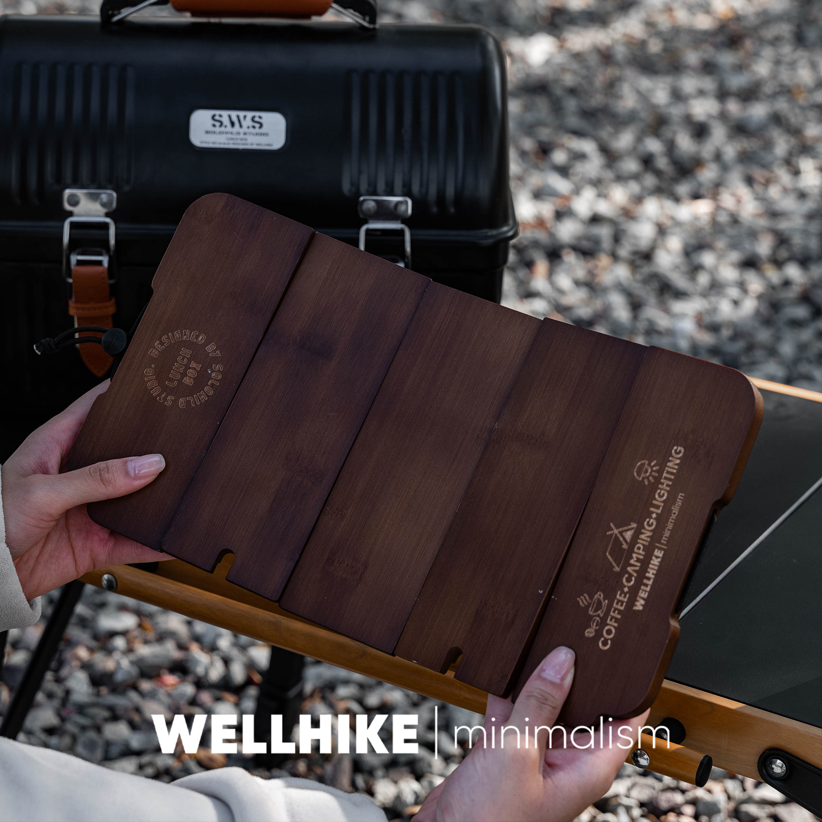 WELLHIKE ランチボックス 5 つ折り木製ボードテクス - Camping Cooking Box のレビューと価格