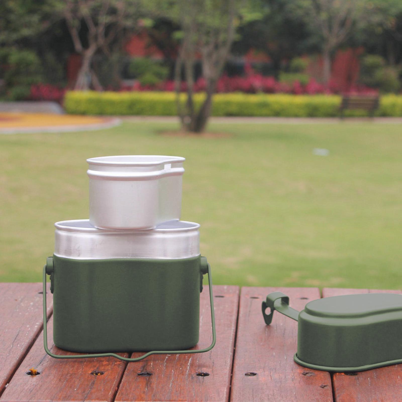 3個/セット ランチボックス アルミ製鍋とフライパンセット  - Camping Cooking Box Set のレビューと価格