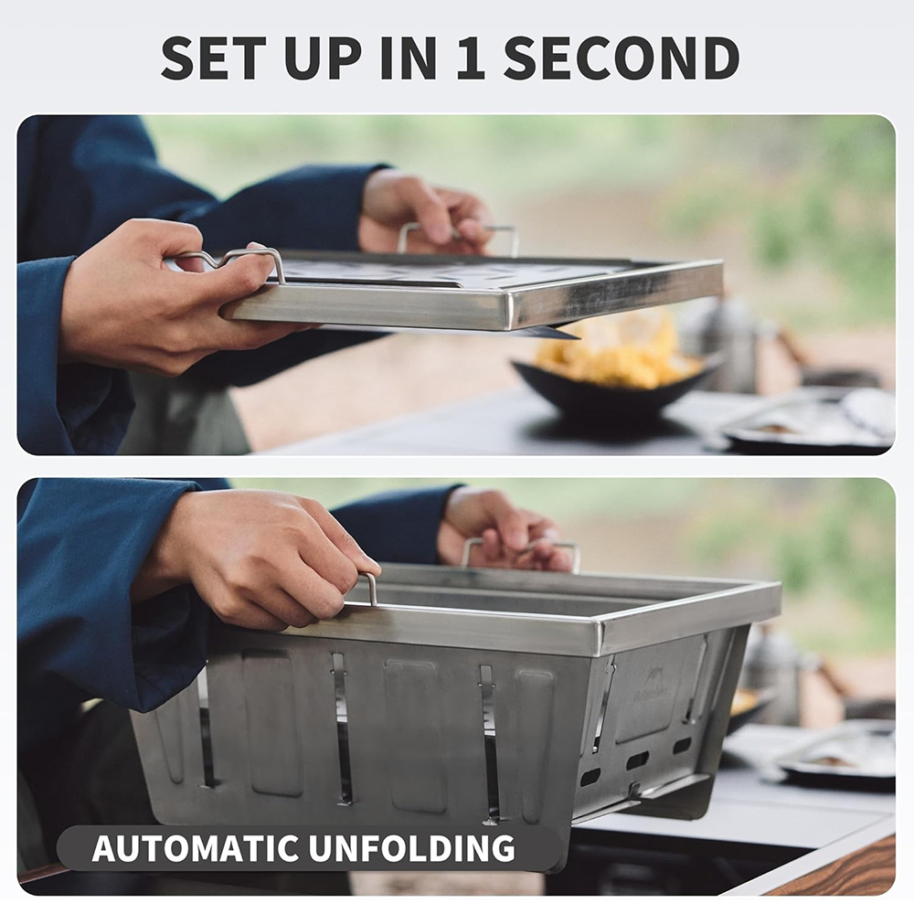 Naturehike キャンプ用チャコールグリル IGTテー - Camping Cooking Table のレビューと価格