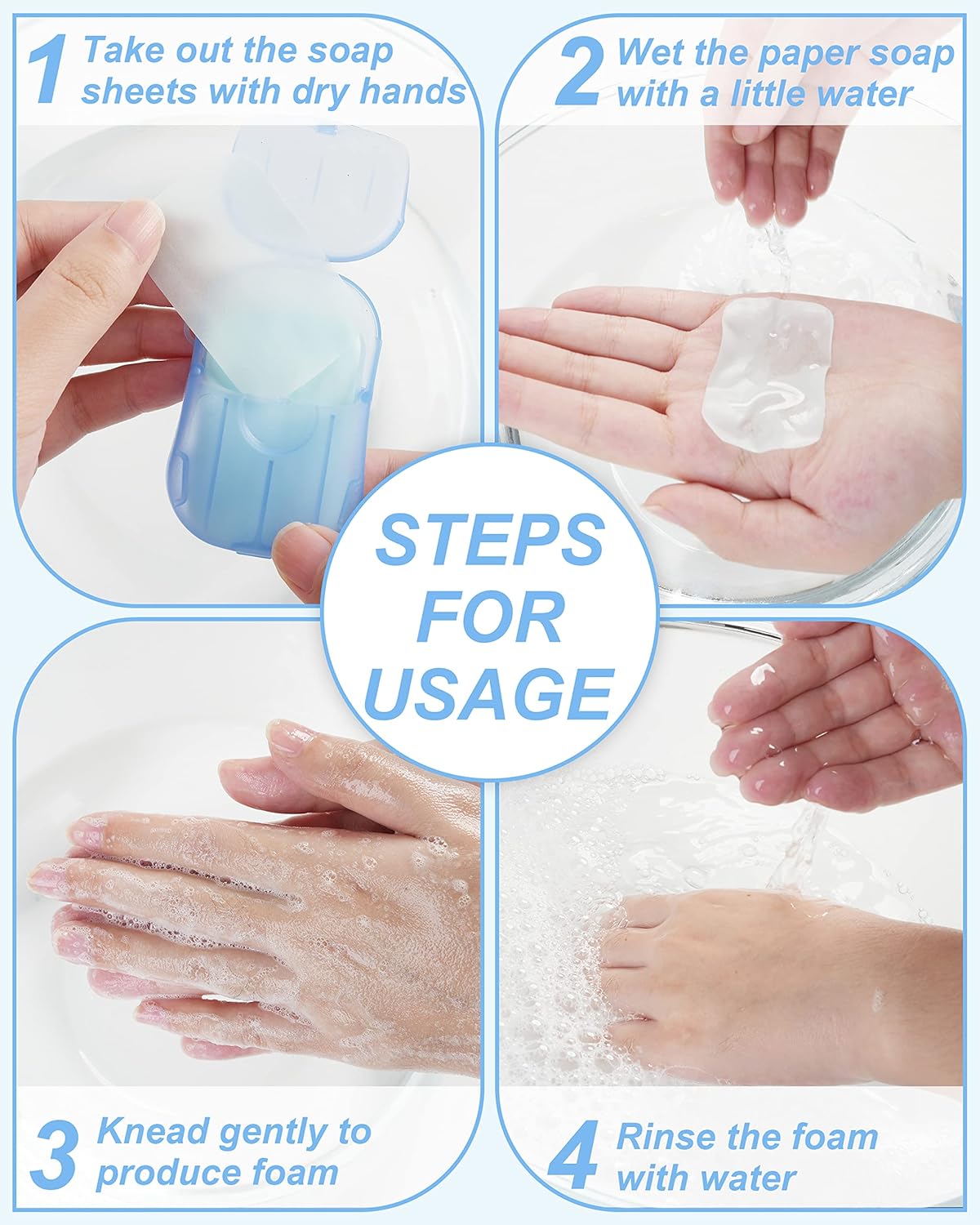 5/10/20箱 香り付きハンドソープシート – 旅行、キャ - Biodegradable Soap Camp のレビューと価格
