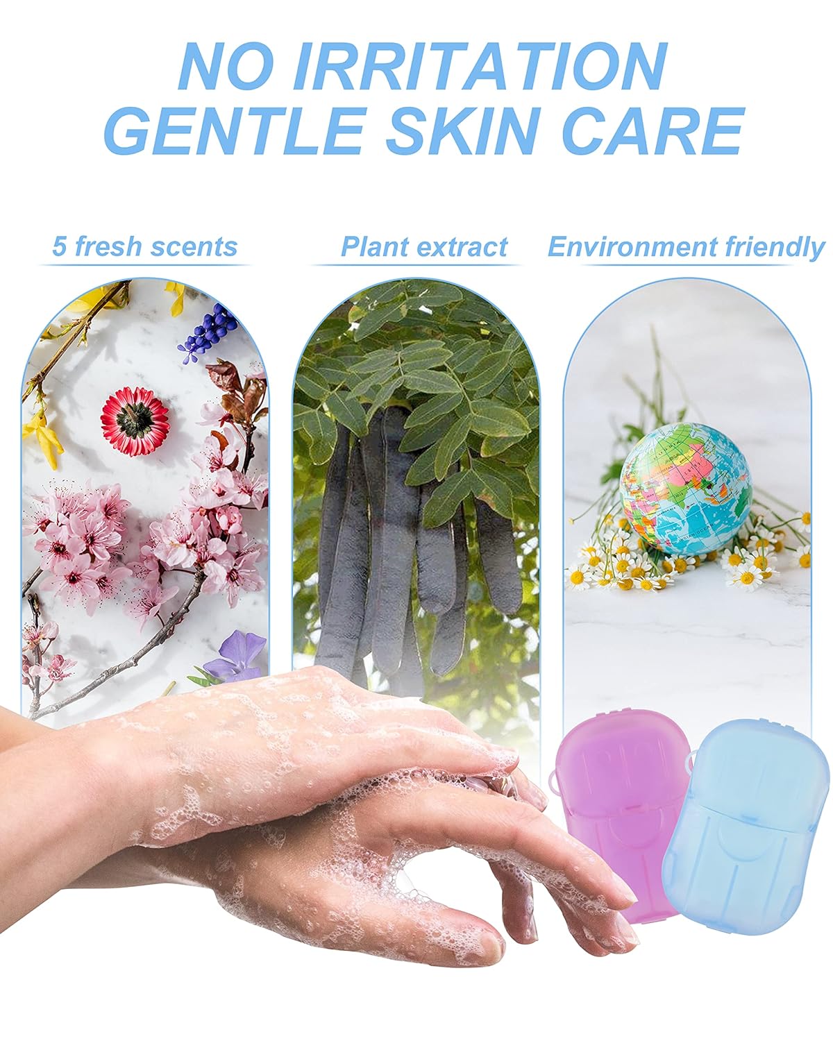 5/10/20箱 香り付きハンドソープシート – 旅行、キャ - Biodegradable Soap Camp のレビューと価格