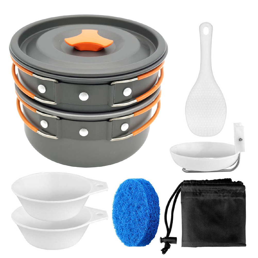 1セット アウトドア調理セット ポータブルキャンプ調理器具  - Camping Cooking Materials のレビューと価格