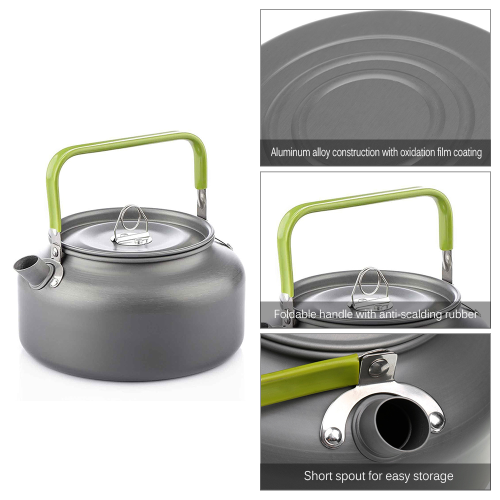 ポータブル屋外ウォーターケトルウォーターポットティーポットコ - Camping Cooking Gear のレビューと価格