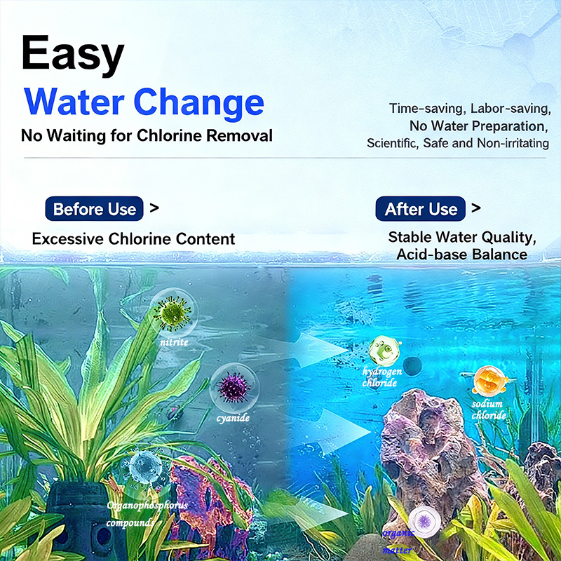 水族館の水浄化タブレット淡水水族館アンモニア解毒剤藻類除去剤 - Water Purification Tablet のレビューと価格