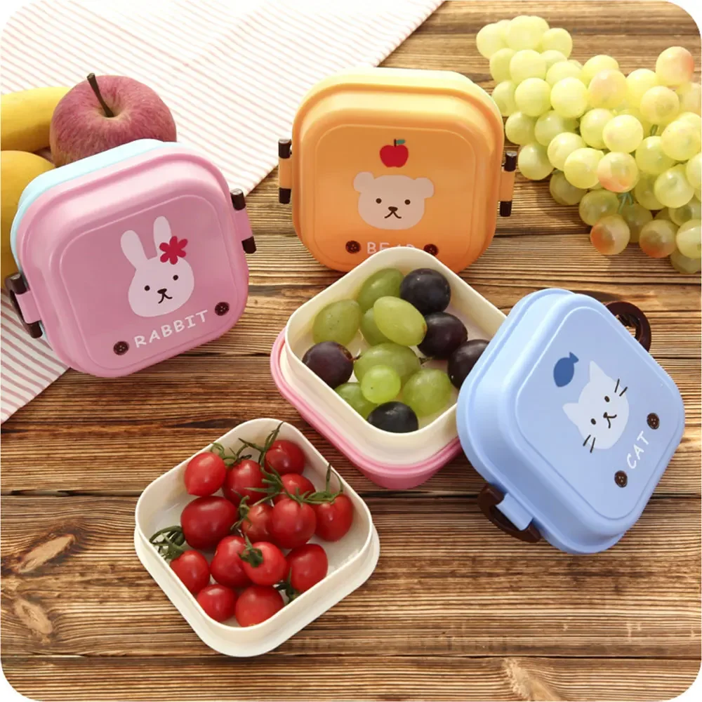 子供用ミニ可愛い漫画フード収納ボックス学校携帯ランチボックス - Camping Cooking Box のレビューと価格