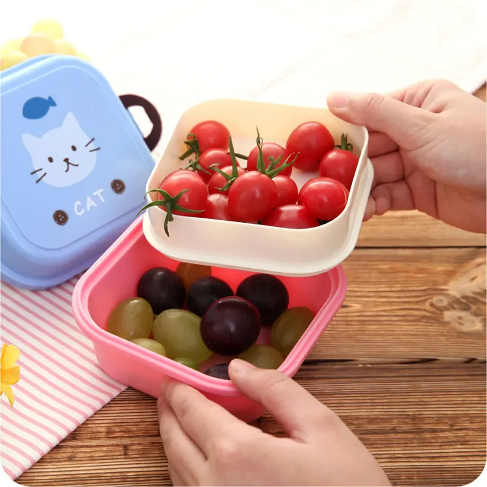 子供用ミニ可愛い漫画フード収納ボックス学校携帯ランチボックス - Camping Cooking Box のレビューと価格