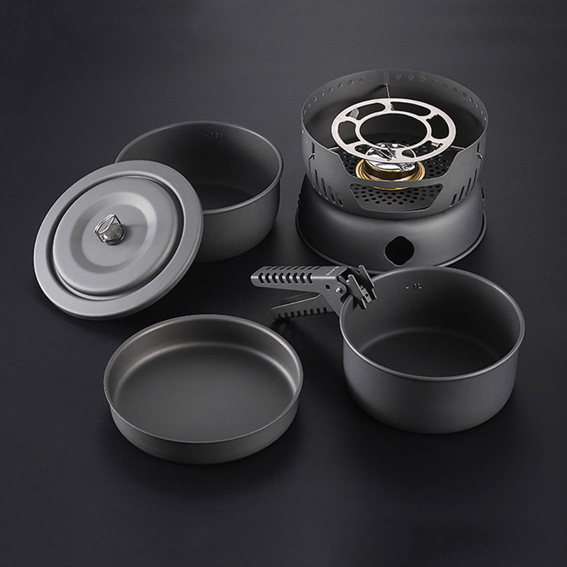 2-4人用クッキングセット 10点セット キャンプ調理器具  - Camping Cooking Materials のレビューと価格
