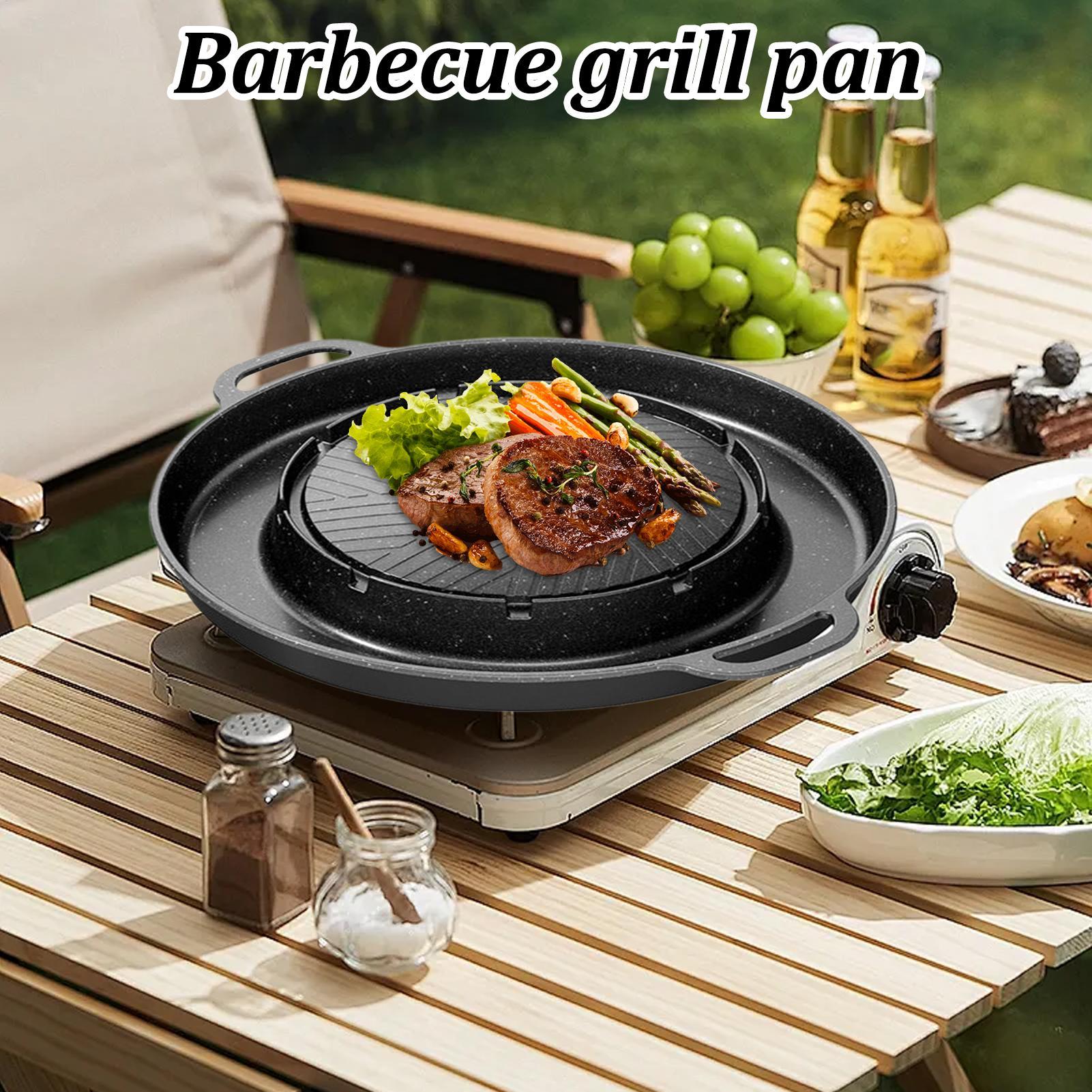 2-in-1 グリル＆ホットパン（コンロ用）、ノンスティック - Camping Cooking Table のレビューと価格