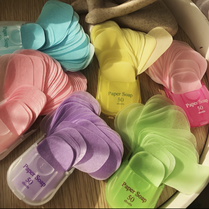携帯用石鹸シート50枚 |   ユニセックス・大人用、ラベン - Biodegradable Soap Camp のレビューと価格