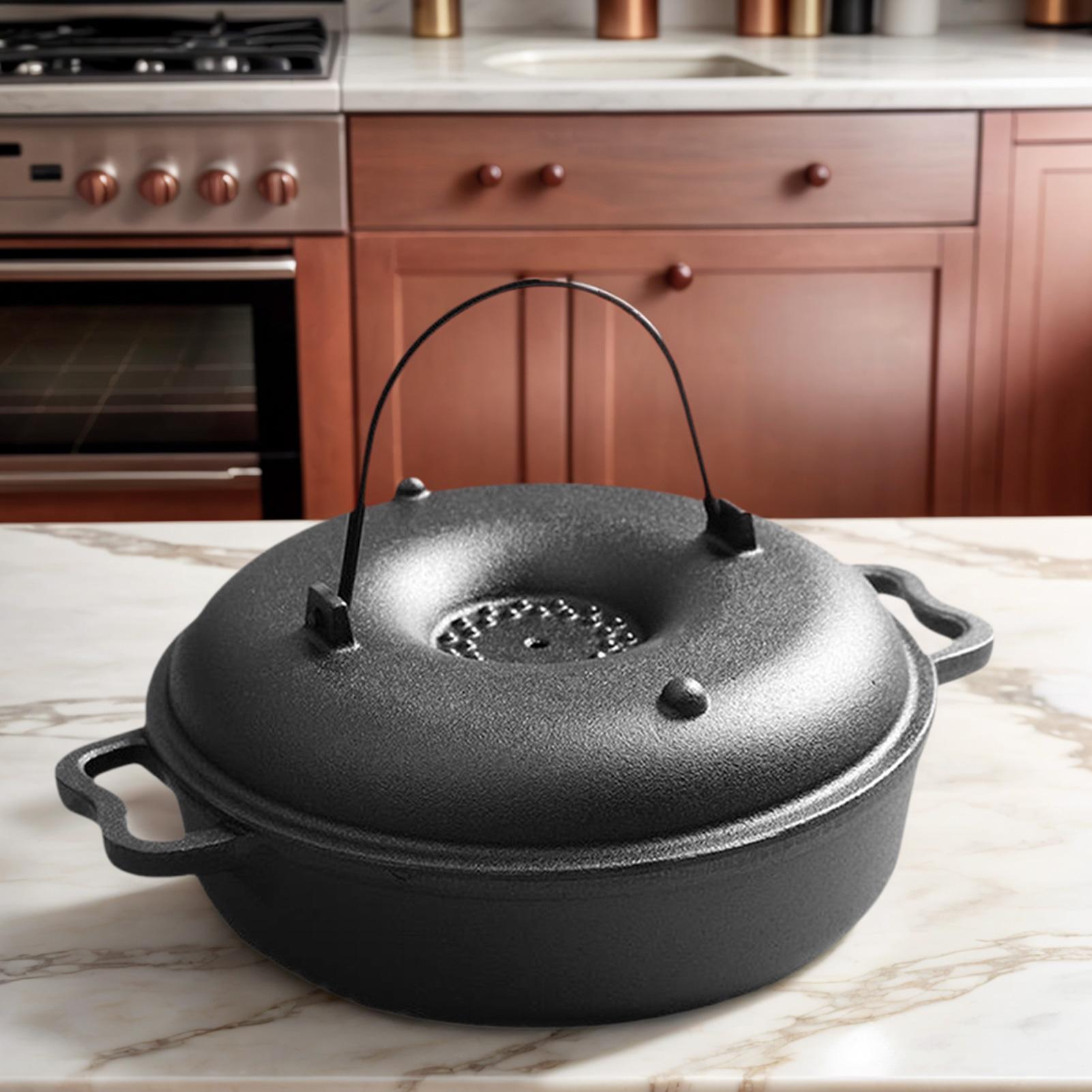 鋳鉄製の大釜、調理用、頑丈、高温耐性、調理器具、キャンプ用ダ - Camping Cooking Dutch Oven のレビューと価格