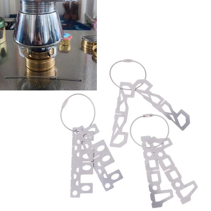 屋外ステンレス鋼アルコールストーブスタンドラックストーブクロ - Camping Cooking Alcohol のレビューと価格