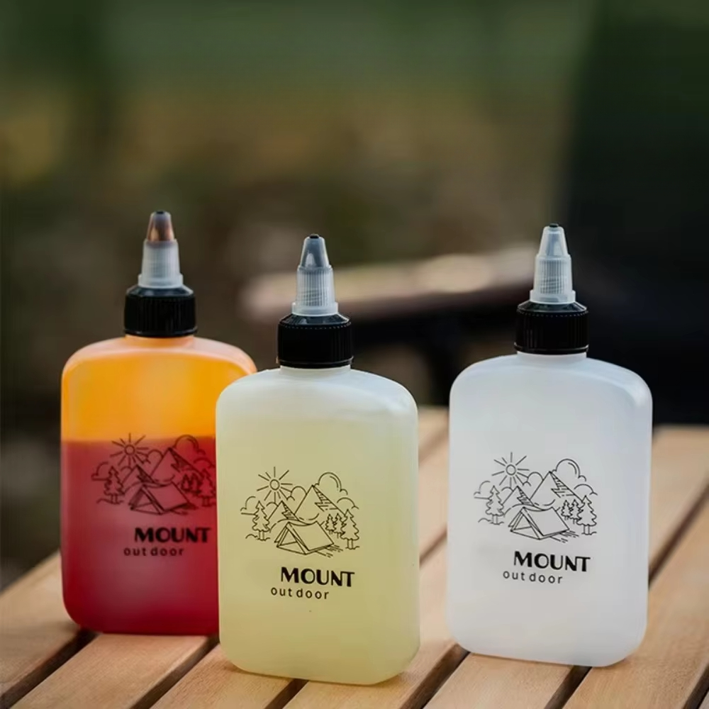 ポータブル120mlツイストキャップ漏れ防止スクイーズ容器、 - Camping Cooking Oil Container のレビューと価格