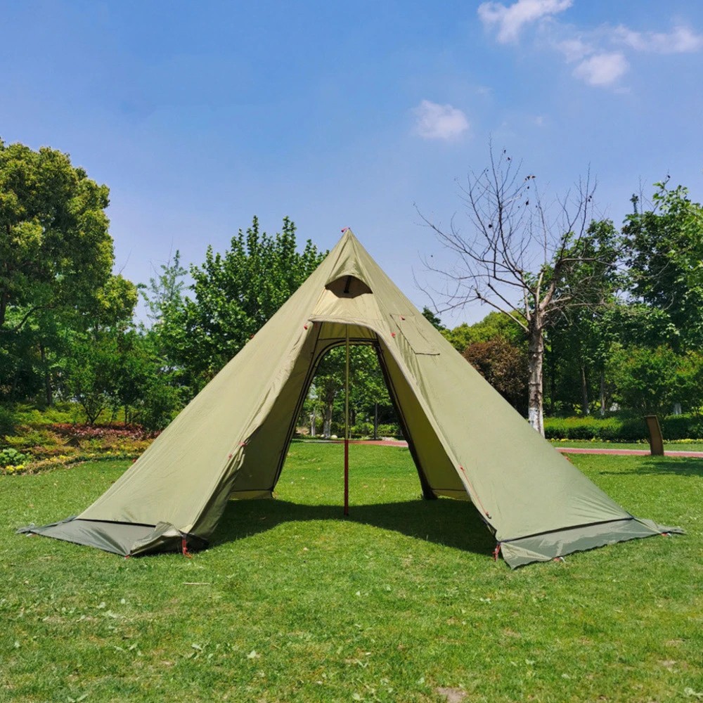 超軽量アウトドアキャンプ用ピラミッドテント、スノースカートと - Camping Cooking Snow のレビューと価格