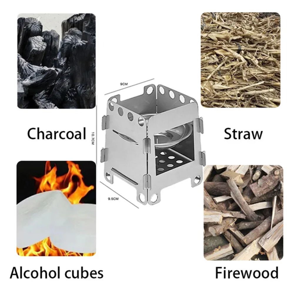 キャンプ炉薪ストーブアルコールストーブステンレス鋼ポータブル - Camping Cooking Alcohol のレビューと価格