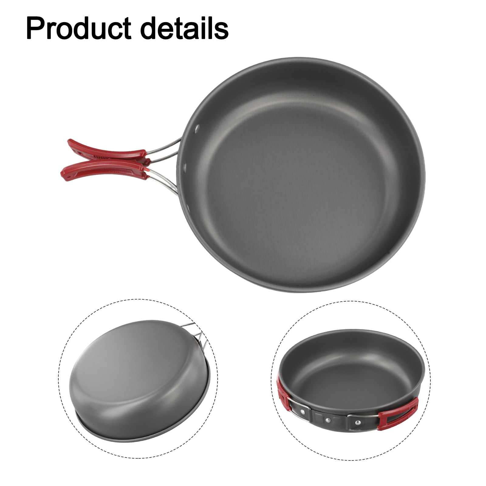 キャンプクッキングレッドハンドル折りたたみハンドルパンキャン - Camping Cooking Materials のレビューと価格