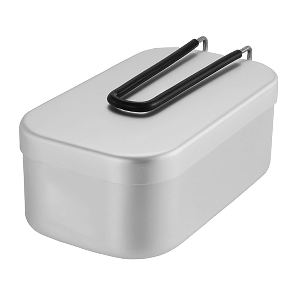 800 ミリリットルアルミ弁当箱屋外キャンプ調理器具食器折り - Camping Cooking Box のレビューと価格