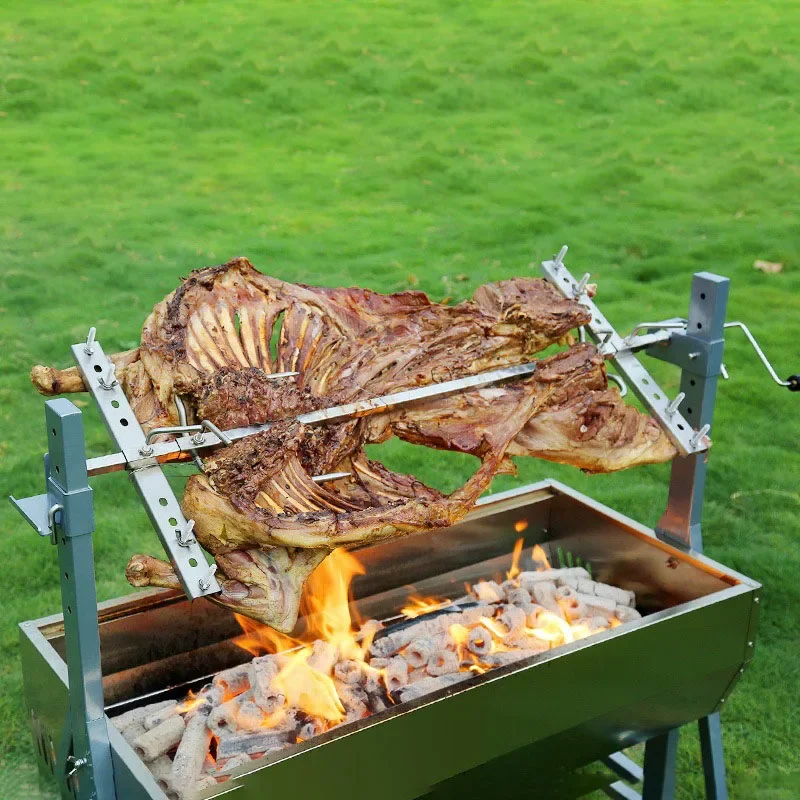 グリルスタンド キャンプ ステンレス鋼薪ストーブ 折りたたみ - Camping Cooking Materials のレビューと価格