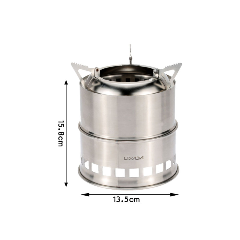 Lixada-ステンレス鋼の薪ストーブ,アルコールバーナー, - Camping Cooking Alcohol のレビューと価格