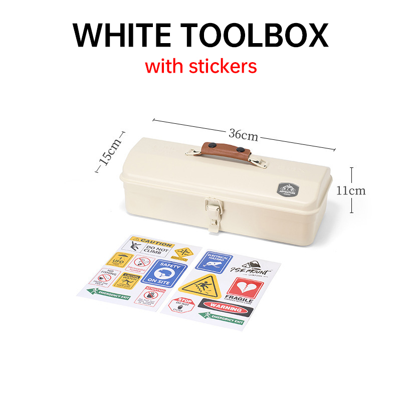 屋外ツールボックスポータブル小型スチールツールボックス屋根ス - Camping Cooking Box のレビューと価格