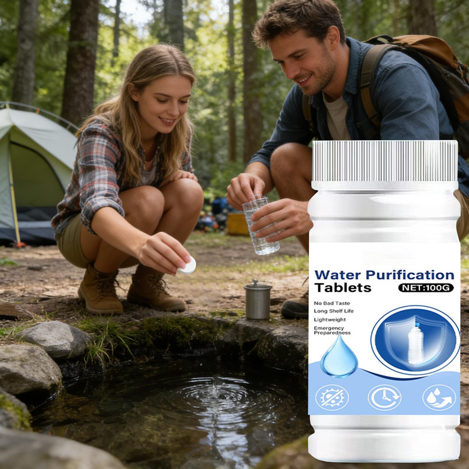 速溶性浄水タブレット 携帯用 効果的な緊急用飲料水浄化剤 キ - Water Purification Tablet のレビューと価格