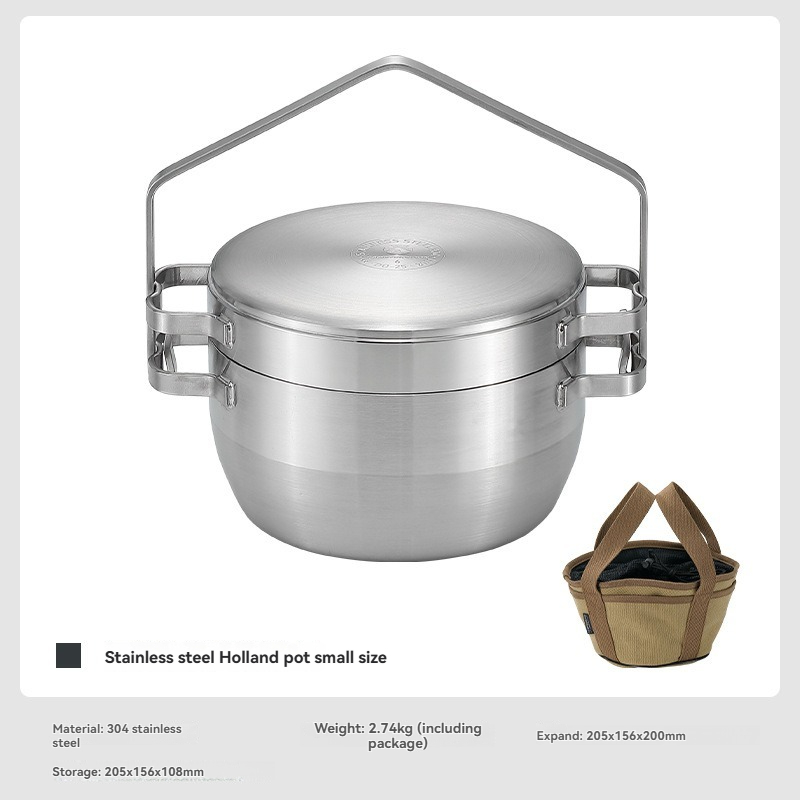 DO-25 厚みのあるステンレス鋼の屋外吊り下げ鍋調理器具シ - Camping Cooking Frying Pan のレビューと価格