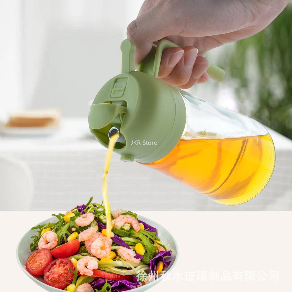 2 in 1 オリーブオイルスプレーディスペンサーボトル 大 - Camping With Cooking のレビューと価格