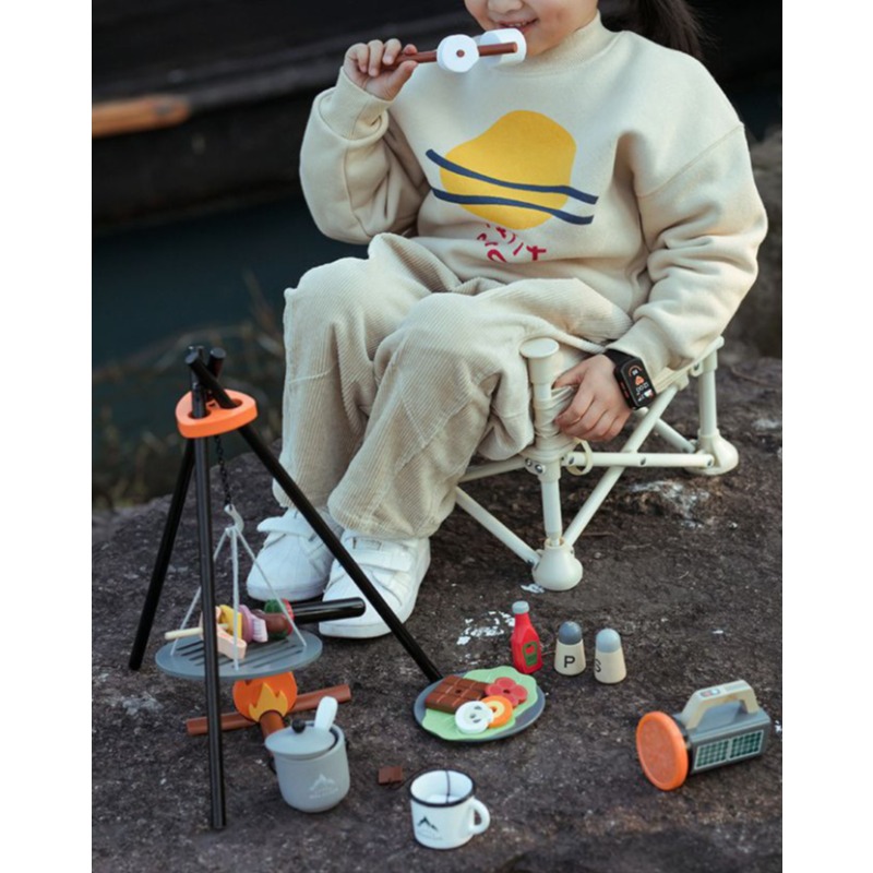 木製キャンプごっこ遊びセット子供屋外ピクニックバーベキューお - Camping Cooking With Kids のレビューと価格