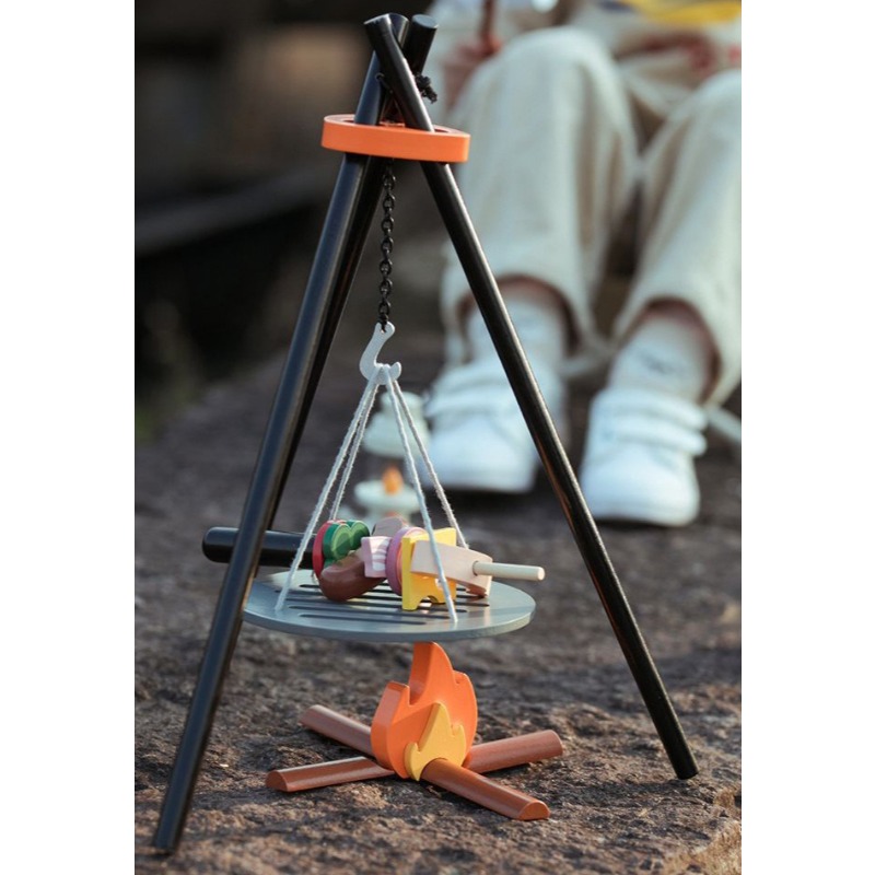 木製キャンプごっこ遊びセット子供屋外ピクニックバーベキューお - Camping Cooking With Kids のレビューと価格