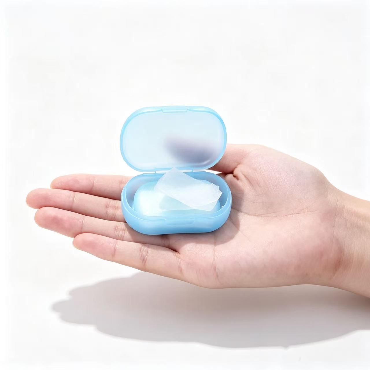 携帯用石鹸紙シート3枚入り、使い捨てミニハンドウォッシュ石鹸 - Biodegradable Soap Camp のレビューと価格